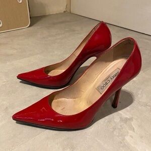 Jimmy Choo Classic Red Patent Leather Heels